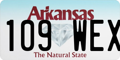 AR license plate 109WEX