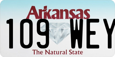AR license plate 109WEY