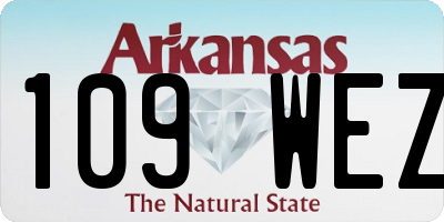 AR license plate 109WEZ