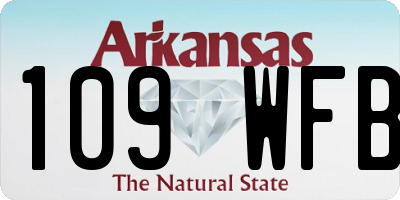 AR license plate 109WFB