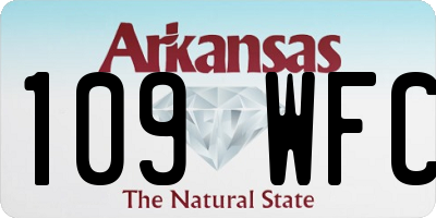 AR license plate 109WFC