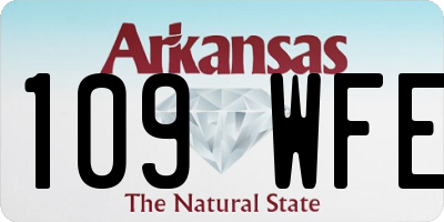 AR license plate 109WFE