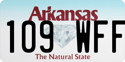 AR license plate 109WFF