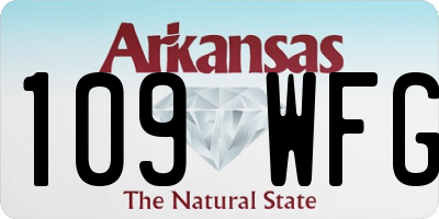 AR license plate 109WFG