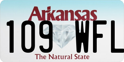 AR license plate 109WFL