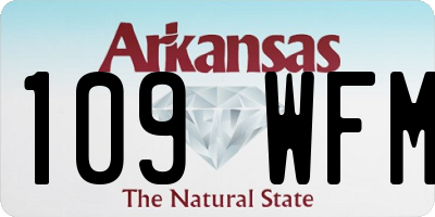 AR license plate 109WFM