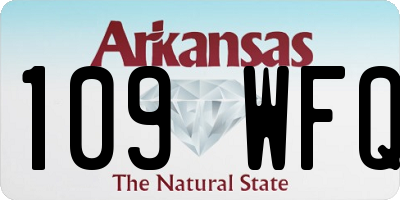 AR license plate 109WFQ