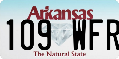 AR license plate 109WFR