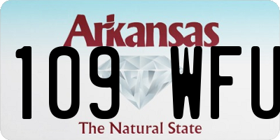 AR license plate 109WFU