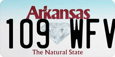 AR license plate 109WFV