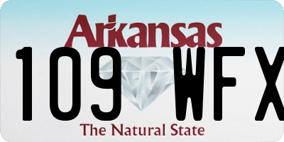 AR license plate 109WFX