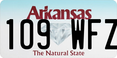 AR license plate 109WFZ