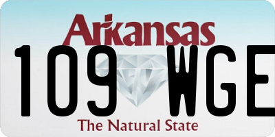 AR license plate 109WGE