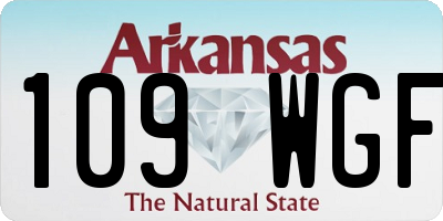 AR license plate 109WGF