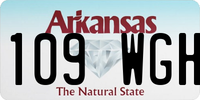 AR license plate 109WGH
