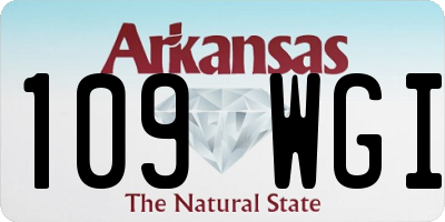 AR license plate 109WGI