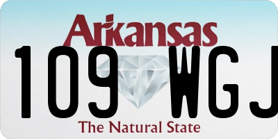 AR license plate 109WGJ
