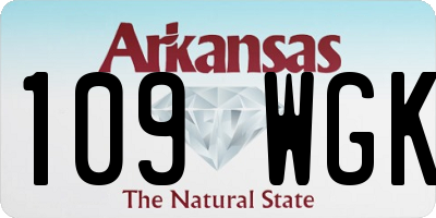 AR license plate 109WGK