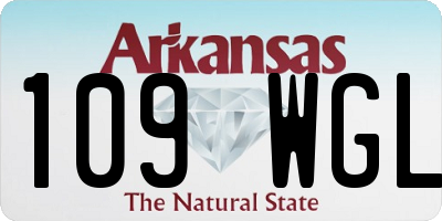AR license plate 109WGL