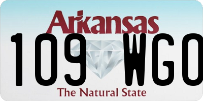 AR license plate 109WGO