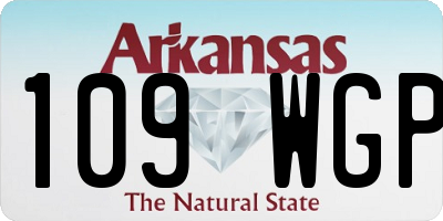 AR license plate 109WGP