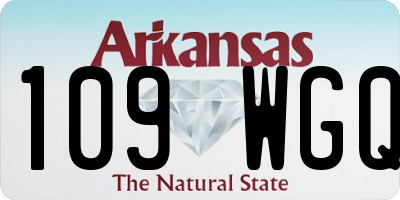 AR license plate 109WGQ
