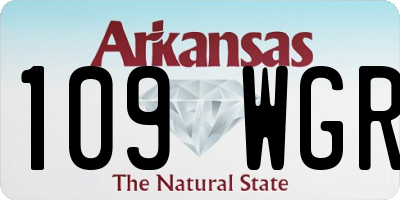 AR license plate 109WGR