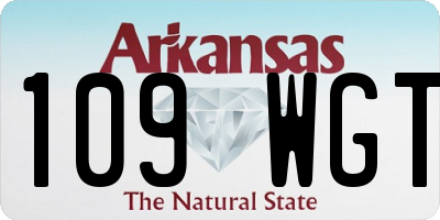 AR license plate 109WGT