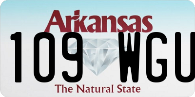 AR license plate 109WGU