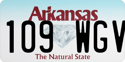 AR license plate 109WGV