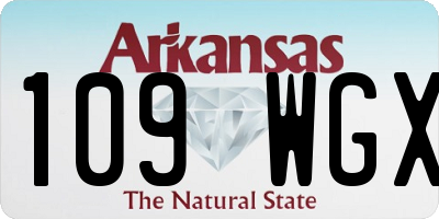AR license plate 109WGX