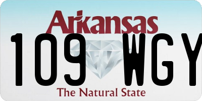 AR license plate 109WGY