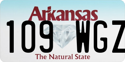 AR license plate 109WGZ