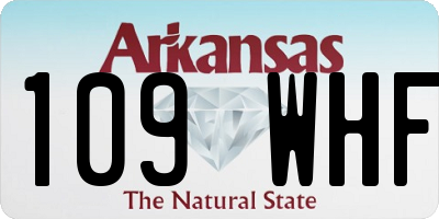 AR license plate 109WHF