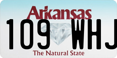 AR license plate 109WHJ
