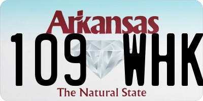 AR license plate 109WHK