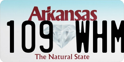 AR license plate 109WHM