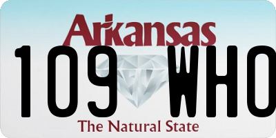 AR license plate 109WHO
