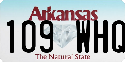 AR license plate 109WHQ