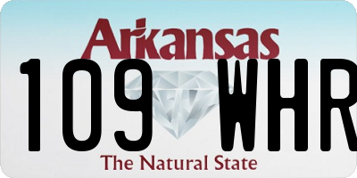 AR license plate 109WHR
