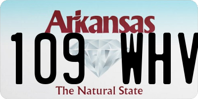 AR license plate 109WHV