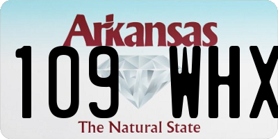 AR license plate 109WHX