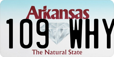 AR license plate 109WHY