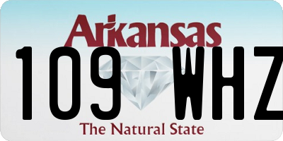 AR license plate 109WHZ