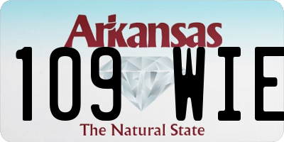 AR license plate 109WIE