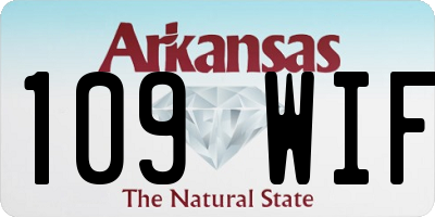 AR license plate 109WIF