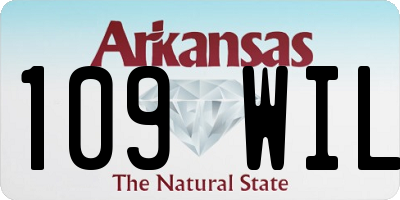 AR license plate 109WIL