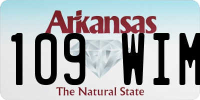 AR license plate 109WIM