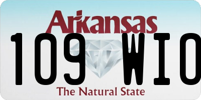 AR license plate 109WIO