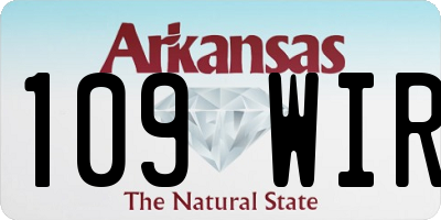 AR license plate 109WIR